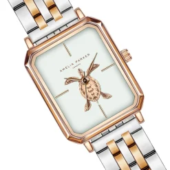 Femme Amelia Parker Montre Femme Serenity en Acier rose doré/argenté