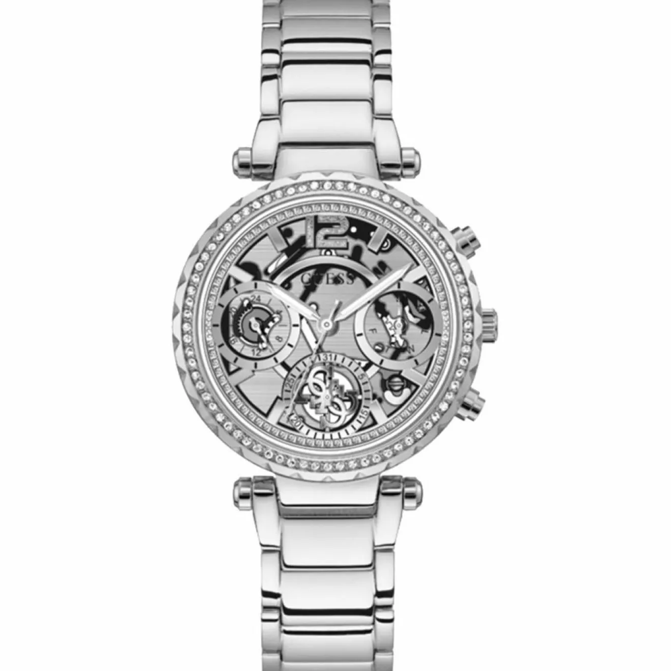 Femme Guess Montre Femme Solstice en Acier argentée