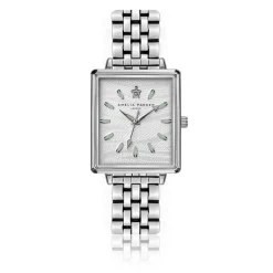 Femme Amelia Parker Montre Femme White Desert en Acier argentée