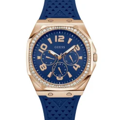 Femme Guess Montre Femme Zest en Silicone bleue