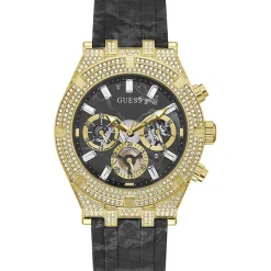 Homme Guess Montre Homme Continental en Silicone noire