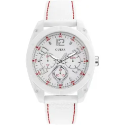 Homme Guess Montre Homme Dashboard en Résine blanche