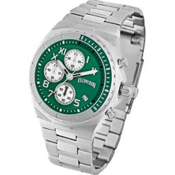 Online Vilebrequin Montre Homme en Acier Chronographe argentée