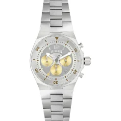 Homme Vilebrequin Montre Homme en Acier Chronographe argentée