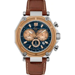 Online Guess Collection Montre Homme en Cuir marron