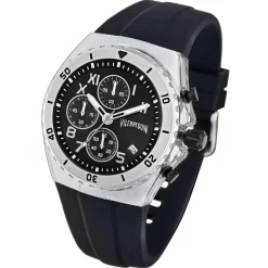 Homme Vilebrequin Montre Homme en Silicone Chronographe noire