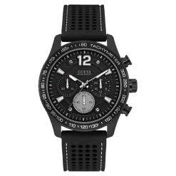 Discount Guess Montre Homme Fleet en Silicone noire