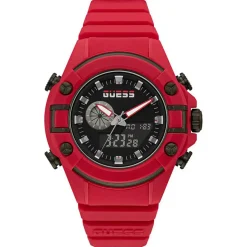 Homme Guess Montre Homme G Force en Silicone rouge