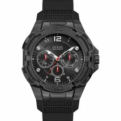 Discount Guess Montre Homme Genesis en Silicone noire