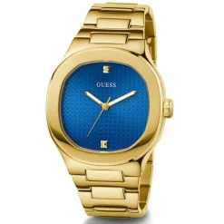 Online Guess Montre Homme Headline en Acier dorée