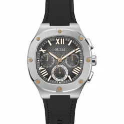 Homme Guess Montre Homme Headline en Silicone noire