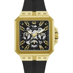 Homme Guess Montre Homme Leo en Silicone noire