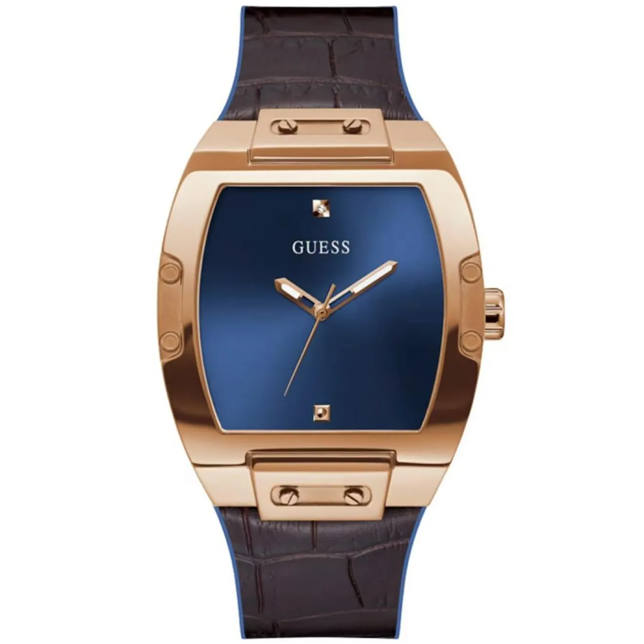 New Guess Montre Homme Phoenix en Silicone marron