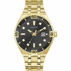 Homme Guess Montre Homme Premier en Acier dorée