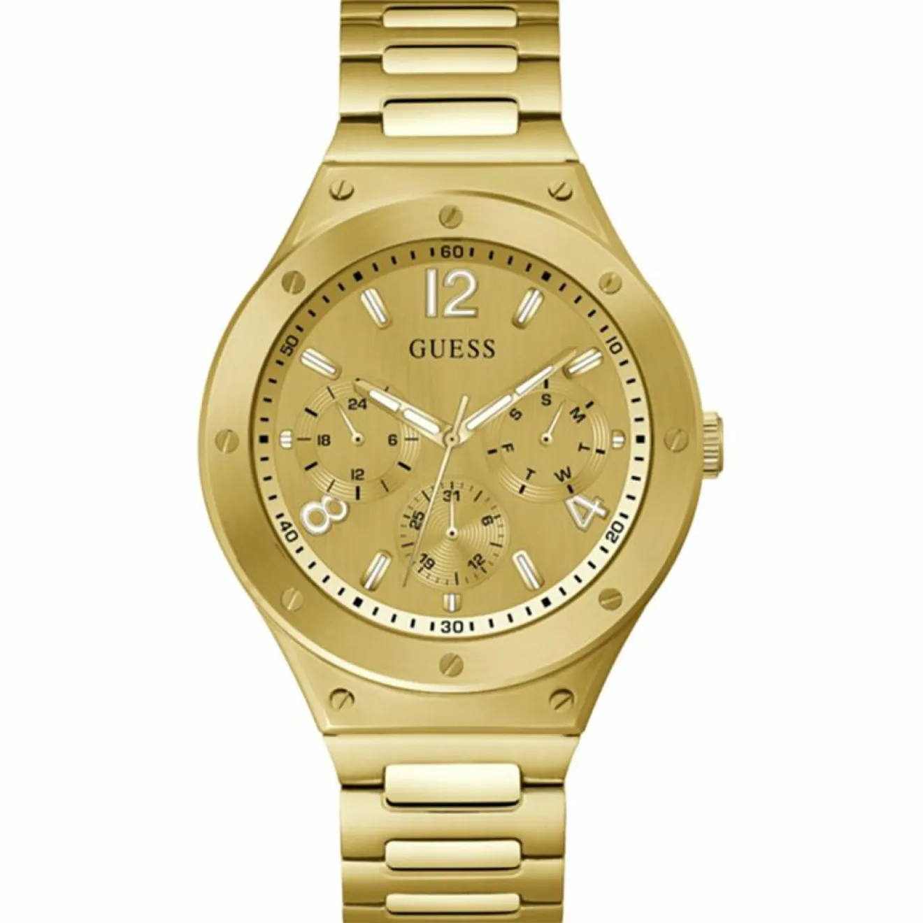 Guess Montre Homme Scope en Acier dorée