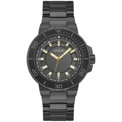 Homme Guess Montre Homme Track en Acier noire