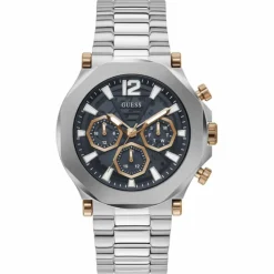 Outlet Guess Montre Multifonction Homme Edge en Acier argentée
