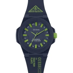 Discount Guess Montre Solaire Homme Outspoken en Silicone bleu marine