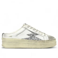 Femme Moa Concept Mules en Cuir Deluxe blanc