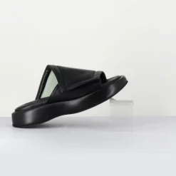 Femme Malloni Mules en Cuir Rombo noires