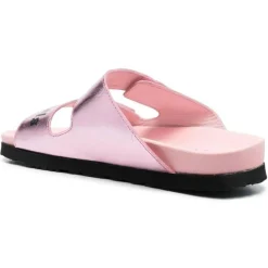 Femme Palm Angels Mules en Cuir roses