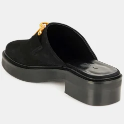 Femme By Far Mules en Cuir sabot noires