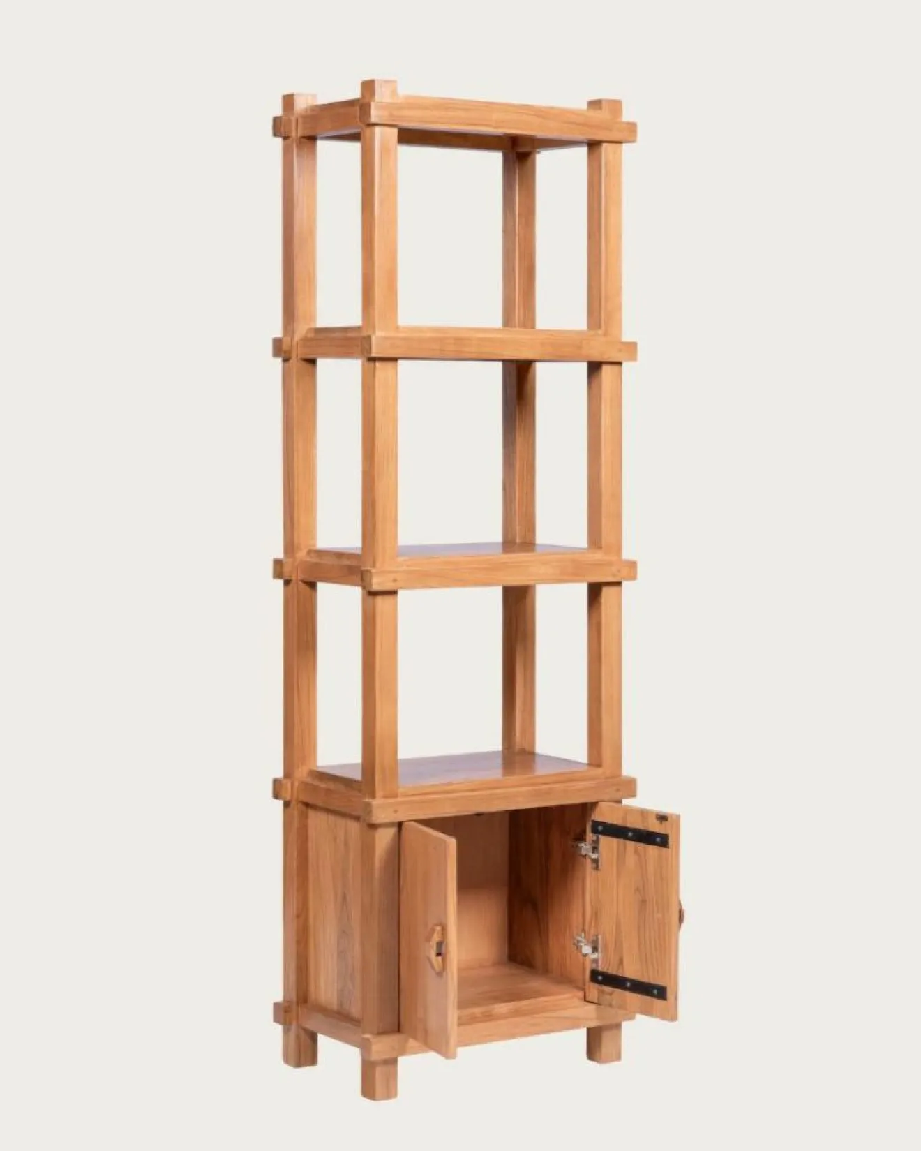Uniqka Nara - Grande étagère en teck massif