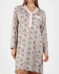Admas Nuisette Fait Avec Amour imprimée rose/gris