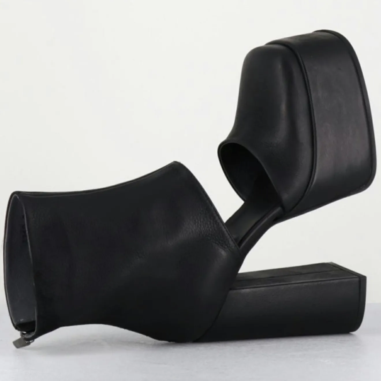 Online Sort Aarhus Open Boots en Cuir 3760 noires - Talon : 13cm