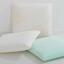 Hypsom Oreiller à mémoire de forme bio blanc - 60x60 cm