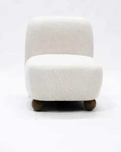 Uniqka Oslo - Fauteuil design en tissu beige