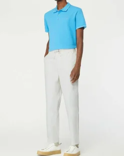 Homme Galeries Lafayette Pantalon 100% Coton Bio chino Regular Fit Mujog écru