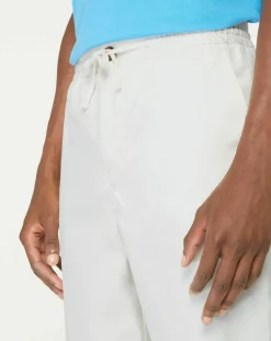 Homme Galeries Lafayette Pantalon 100% Coton Bio chino Regular Fit Mujog écru