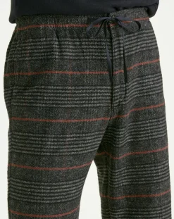 Dockers Pantalon 100% Coton Bio Pull On Tapered imprimé noir