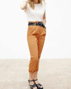Caroll Pantalon 7/8 fuselé June tabac