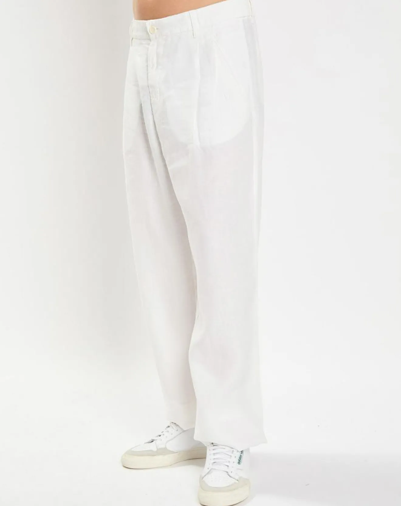 Hot Marc O'Polo Pantalon 100% Lin Mossbo Pant Pinces blanc