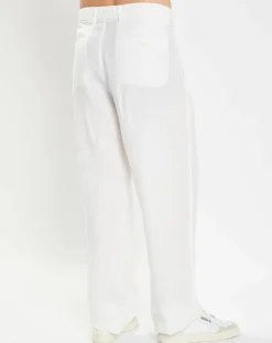 Hot Marc O'Polo Pantalon 100% Lin Mossbo Pant Pinces blanc