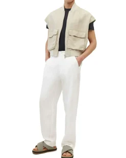 Hot Marc O'Polo Pantalon 100% Lin Mossbo Pant Pinces blanc