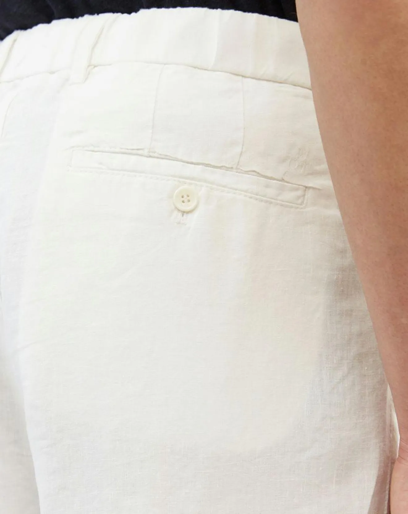 Hot Marc O'Polo Pantalon 100% Lin Mossbo Pant Pinces blanc