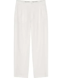 Hot Marc O'Polo Pantalon 100% Lin Mossbo Pant Pinces blanc