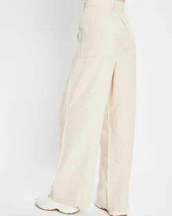 Discount Marc O'Polo Pantalon 100% Lin Plissé Large Kl beige