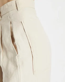 Discount Marc O'Polo Pantalon 100% Lin Plissé Large Kl beige