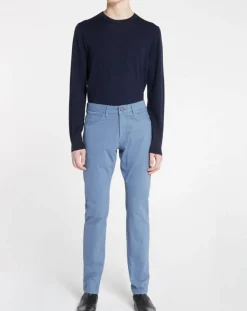 Homme Galeries Lafayette Pantalon ajusté Flex bleu gris