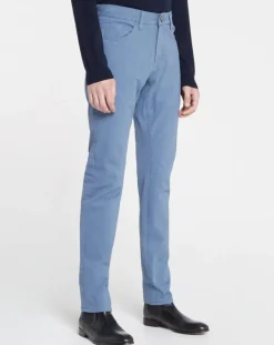 Homme Galeries Lafayette Pantalon ajusté Flex bleu gris