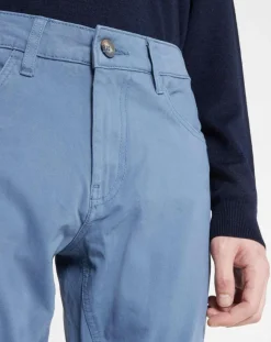 Homme Galeries Lafayette Pantalon ajusté Flex bleu gris