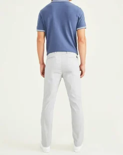 Homme Dockers Pantalon Alpha Original Khaki Skinny Fit gris clair