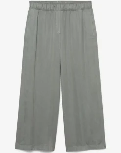New Marc O'Polo Pantalon ample à taille élastique vert de gris