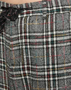 Outlet Scotch & Soda Pantalon ample fuselé multicarreaux gris