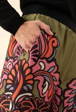 Femme Bleu Blanc Rouge Pantalon Ana vert