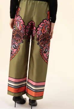 Femme Bleu Blanc Rouge Pantalon Ana vert